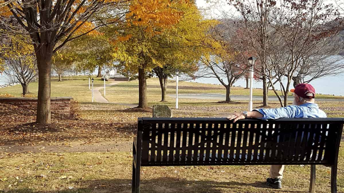 Contest Entry Claytor Lake State Park Relaxing on a bench enjoying the view on a beautiful day